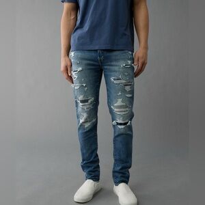 AMERICAN EAGLE Next Level AirFlex distressed skinny jeans size men’s 28/32